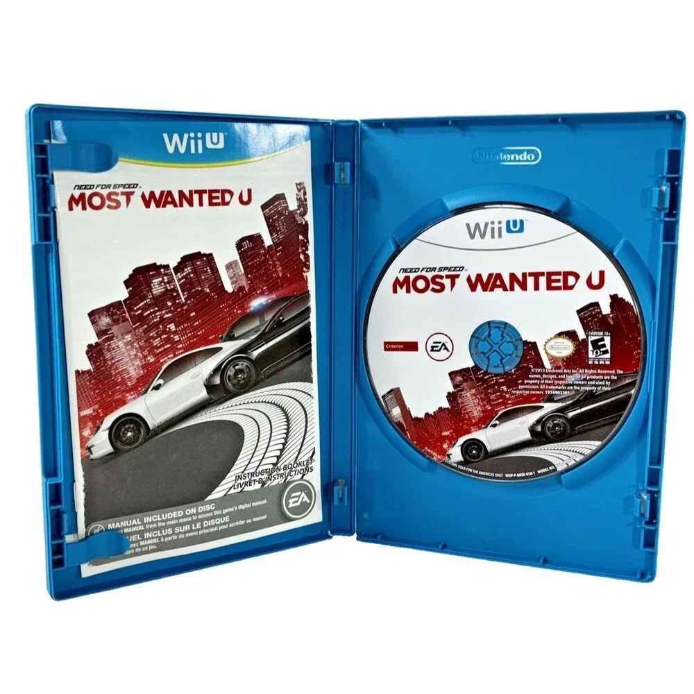 Need for Speed Most Wanted Nintendo Wii U EA 2013 Complete with Manual Tested